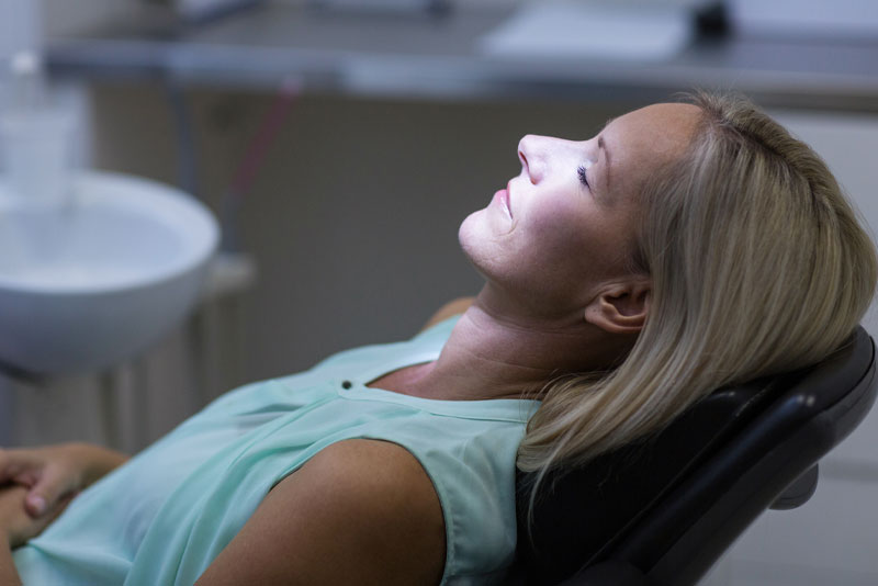 dental patient under sedation