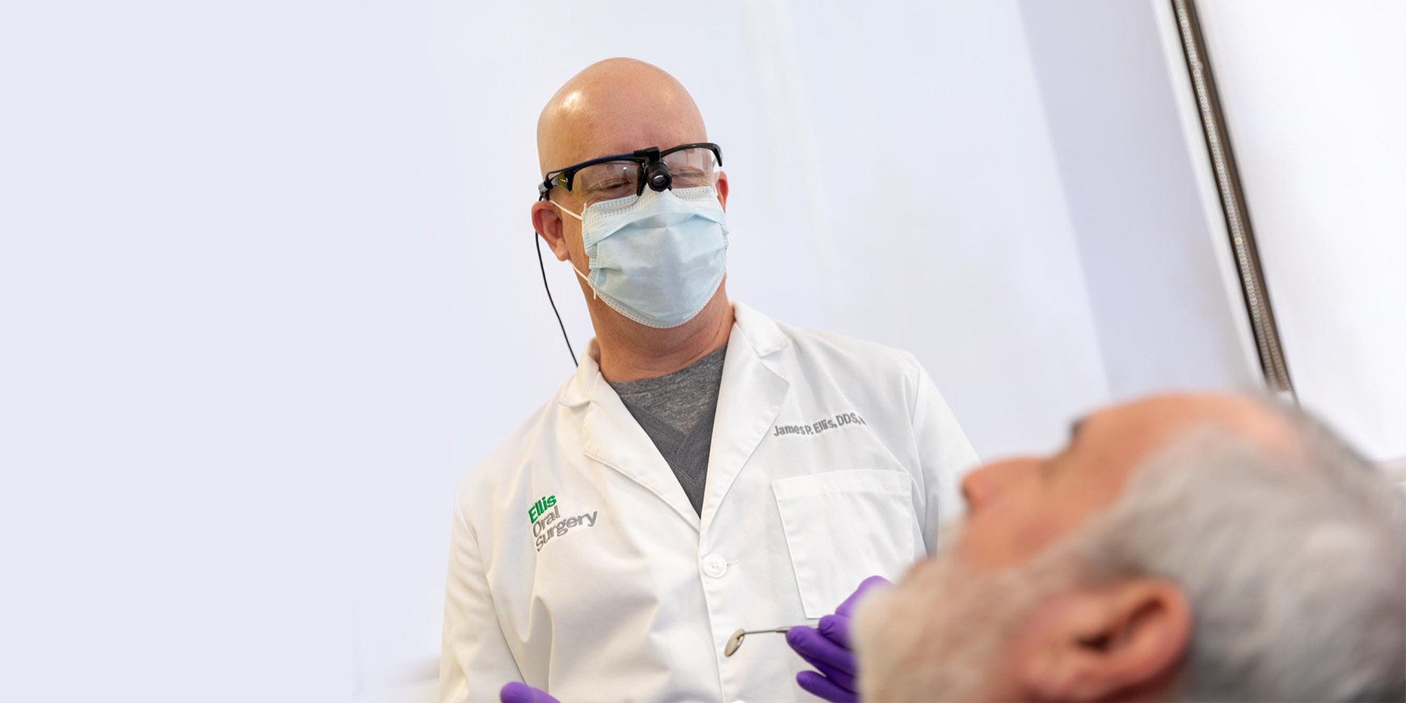 patient undergoing dental implant procedure